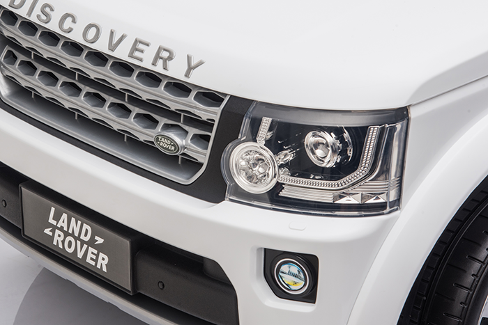 Kids Electric Ride On Land Rover Discovery 12v Single Seat - White - Image 22