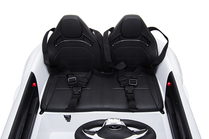 Kids Electric Car Mercedes AMG GT 12v Twin Seat - White - Image 36