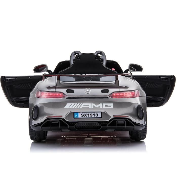 Kids Electric Ride On Car Mercedes GT4 AMG Silver Gloss - Image 8