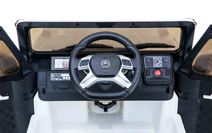 Kids Ride On Electric Car Mercedes G65 AMG White - Image 2